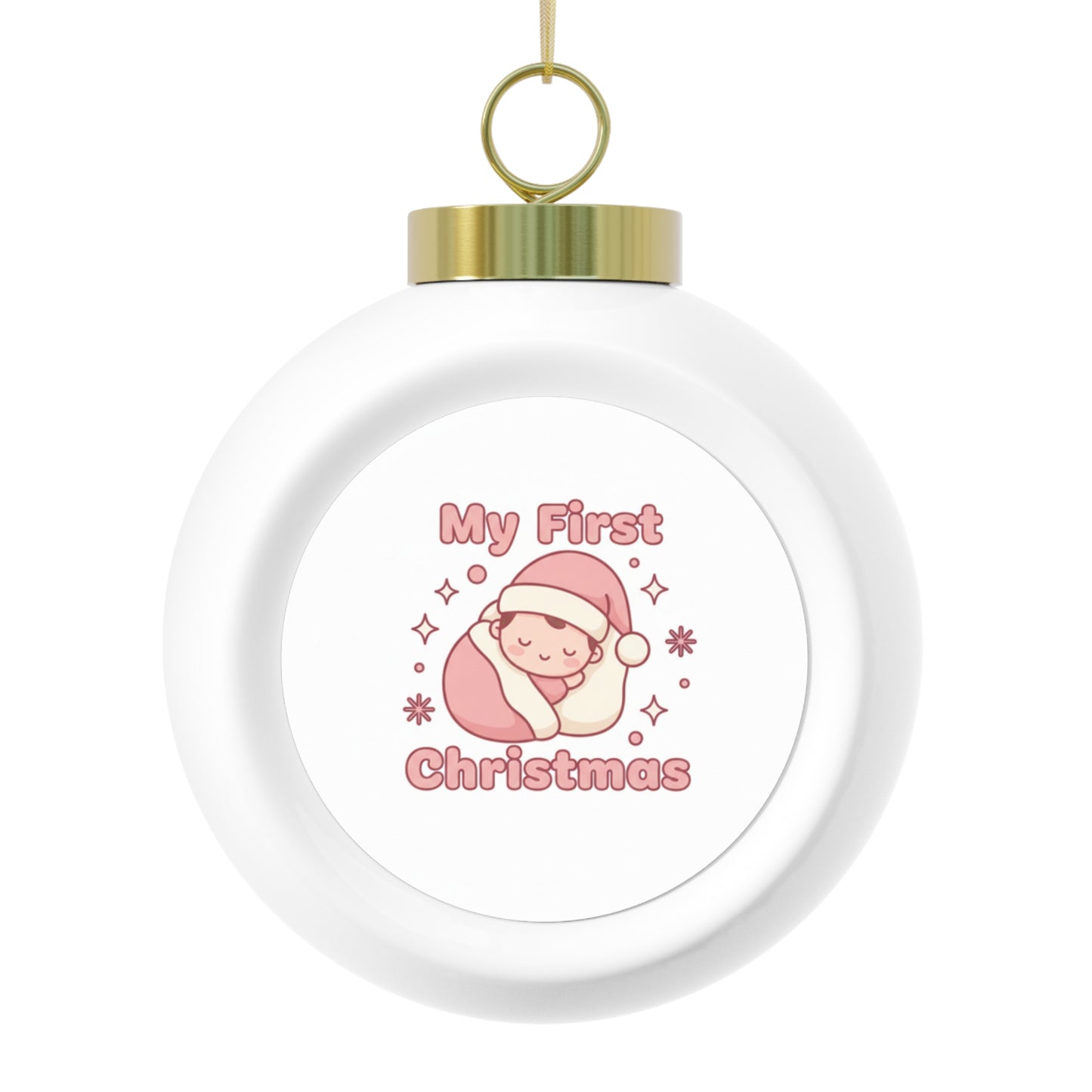 Christmas Ball Ornament - My First Christmas (Baby's First Christmas)