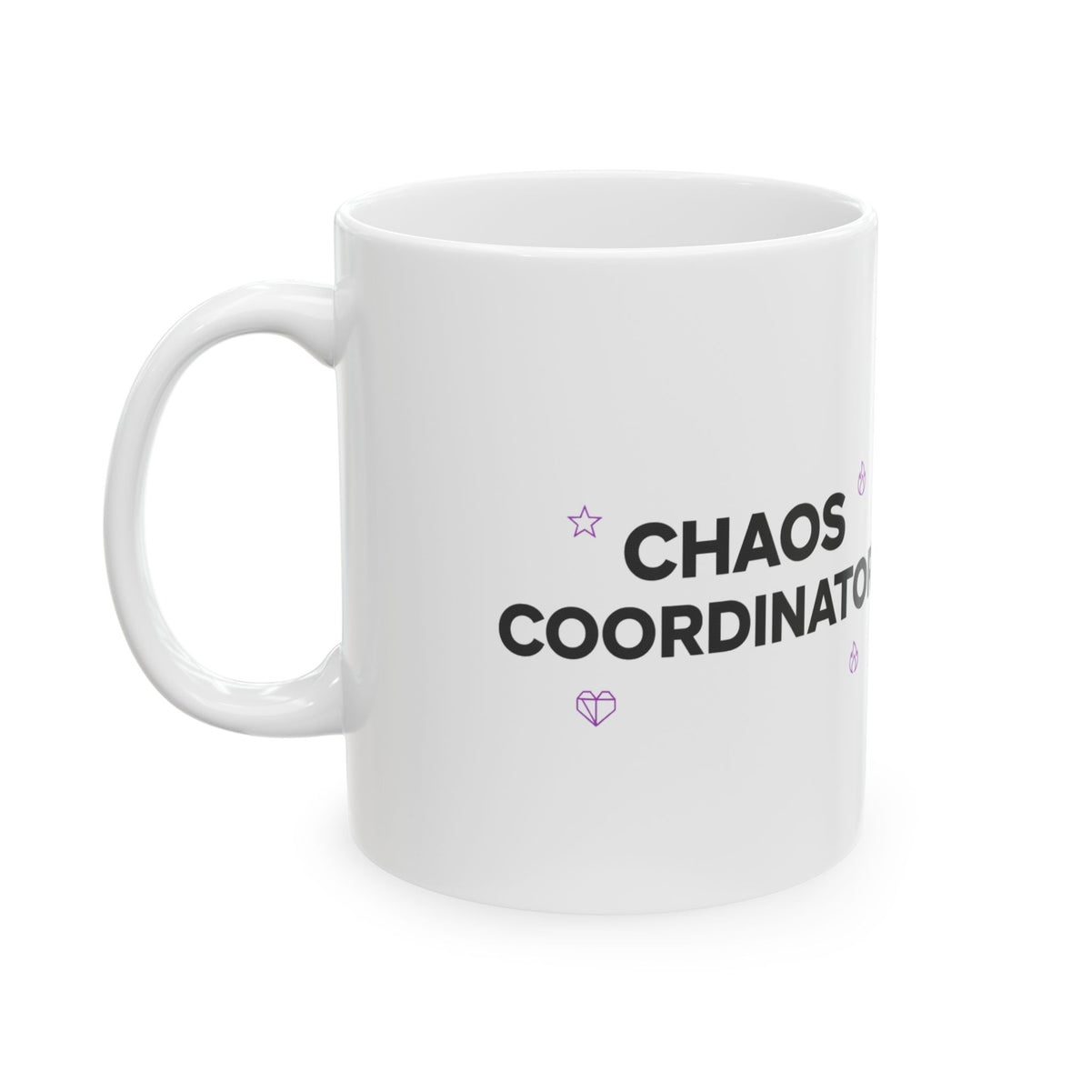 Partners in Chaos | 11oz Ceramic Coffee Mug, Chaos Coordinator | Galentine’s & Best Friend Gift | Y2K Valentine Aesthetic