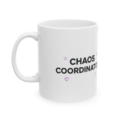 Partners in Chaos | 11oz Ceramic Coffee Mug, Chaos Coordinator | Galentine’s & Best Friend Gift | Y2K Valentine Aesthetic