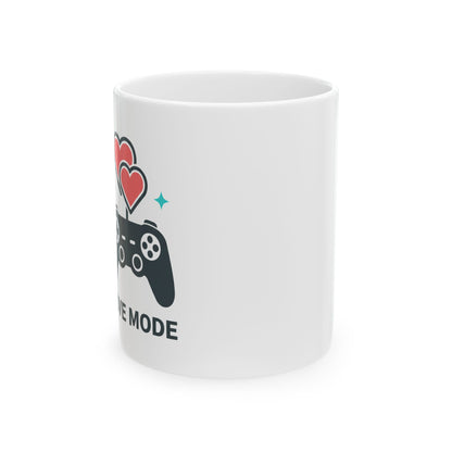 Game Controller Hearts Mug | 11oz Ceramic Coffee Cup for Gamers | Valentine & Galentine Gift for Friends | Pastel Y2K Aesthetic