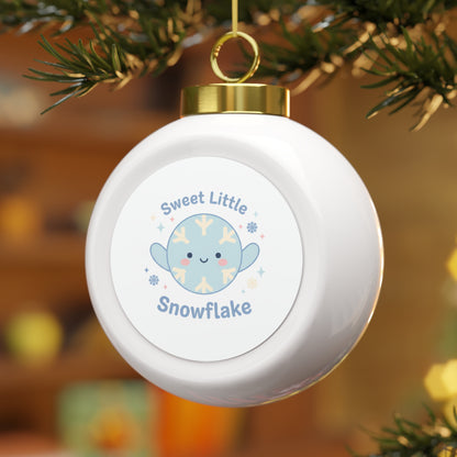 Christmas Ball Ornament – Sweet Little Snowflake