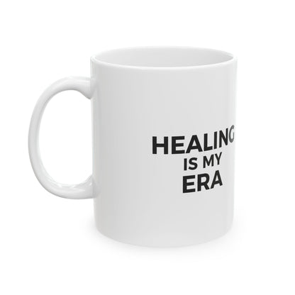 In My Healing Era | 11oz Ceramic Coffee Mug for Self-Care | Galentine’s & Friend Gift | Soft Gradient Aura Aesthetic