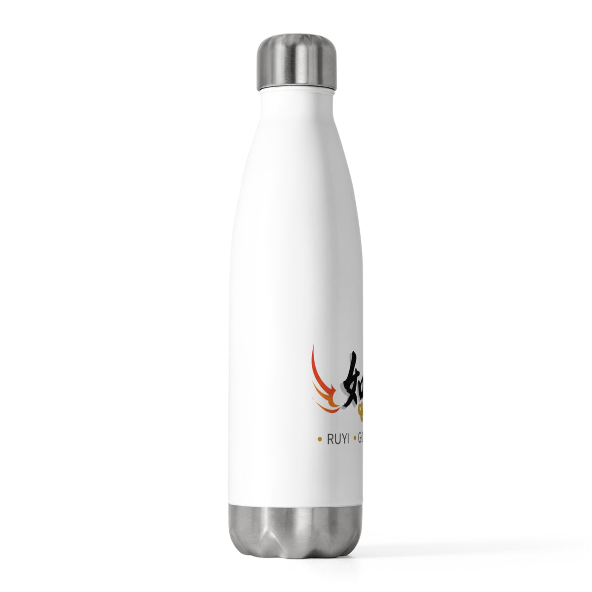 Ruyi Ink Greeting | 20oz Insulated Stainless Steel Tumbler Bottle | Lunar New Year 2026 Gift for Family & Friends | Red Gold Festive