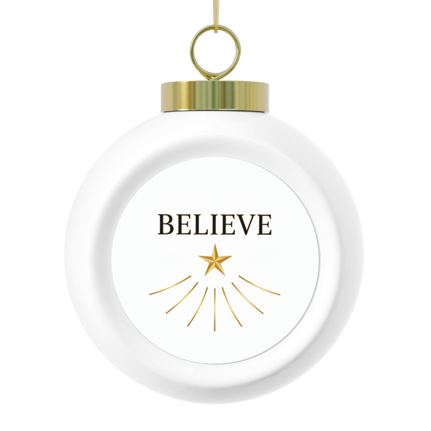 Christmas Ball Ornament - Believe