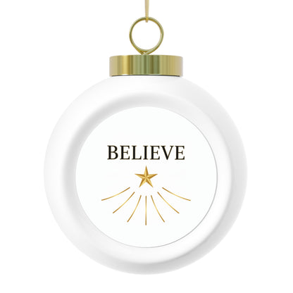 Christmas Ball Ornament - Believe