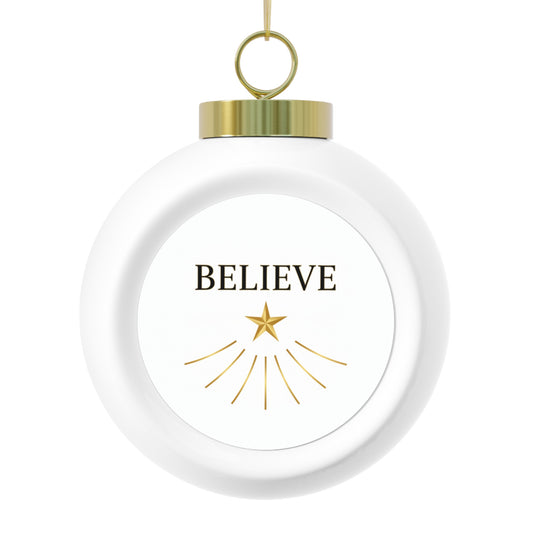 Christmas Ball Ornament - Believe