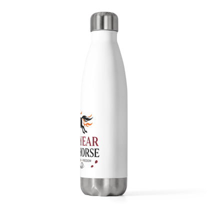 Lucky An Fire Horse 2026 | 20oz Insulated Tumbler Bottle, Stainless Steel | Lunar New Year Gift for Family & Friends | Red Gold