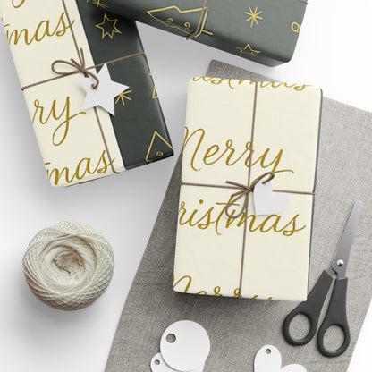 Christmas Wrapping Paper Set - Merry Christmas Designs