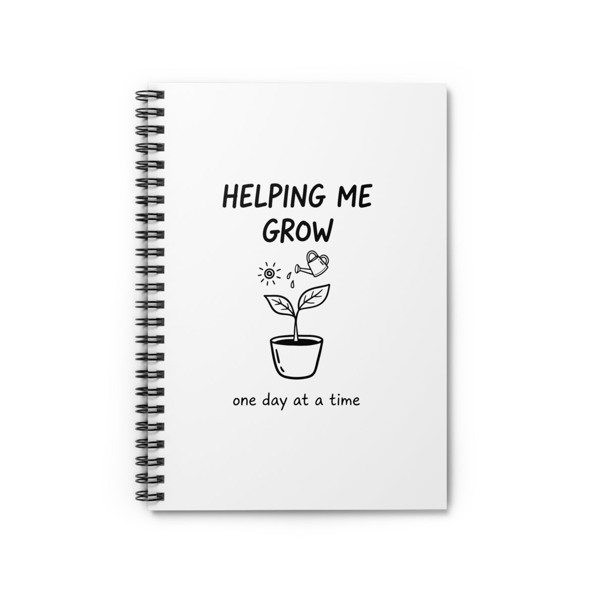 Spiral Journal Notebook, Helping Me Grow, School Gift, Book Collector