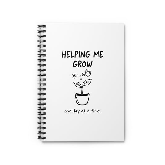 Spiral Journal Notebook, Helping Me Grow, School Gift, Book Collector