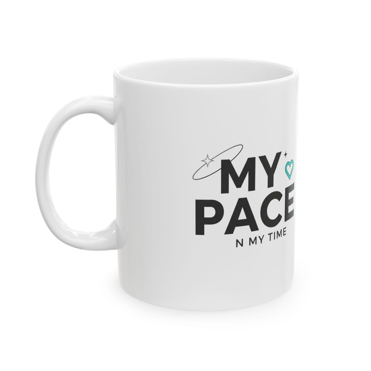 Growing At My Own Pace | 11oz Ceramic Coffee Mug, Snail Crown | Galentine’s & Self-Care Gift for Friends | Y2K Aesthetic Valentine