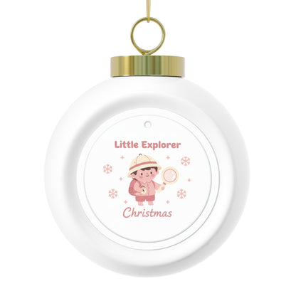 Christmas Ball Ornament Little Explorer - Kids Adventure Keepsake