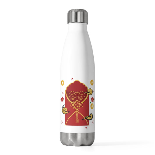 Red Envelope Horse Emblem | 20oz Insulated Stainless Steel Tumbler | Lunar New Year Gift for Family & Friends | Gold Foil