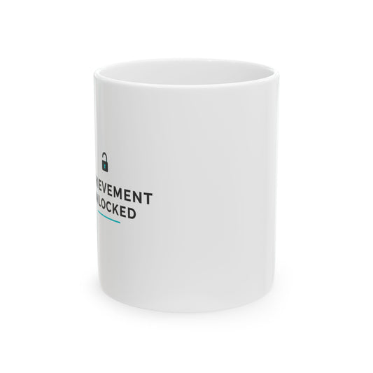 Achievement Unlocked: True Love | 11oz Ceramic Coffee Mug | Valentine & Galentine Gift for Friends/Couples | Y2K Gamer Aesthetic