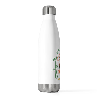 Fire Horse in Bamboo Grove | 20oz Insulated Tumbler Bottle, Stainless Steel | Lunar New Year Gift for Family & Teachers | Paper Cut Art