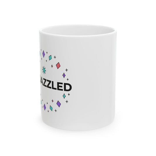 LOVED Rhinestone Text | 11oz Bedazzled Ceramic Coffee Mug | Valentine & Galentine Gift for Her | Y2K Sparkly Aesthetic