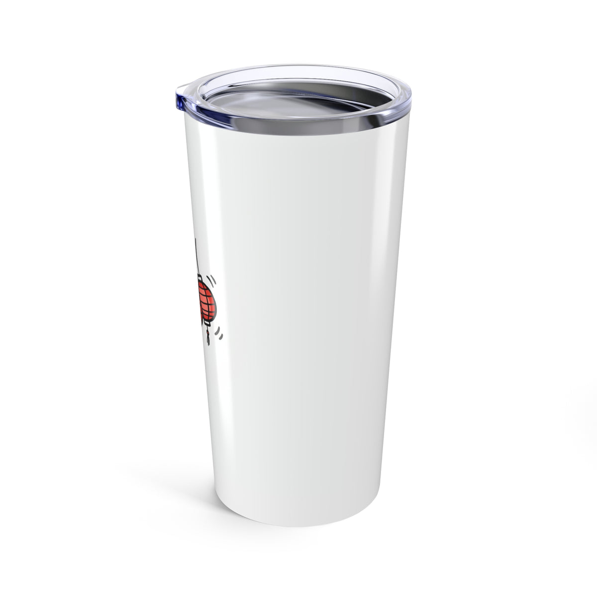 Red Lantern Cluster & Cherry Blossoms | 20oz Stainless Steel Tumbler for Travel | Family & Friend Gift | Chicken Scratch Irony