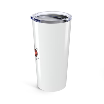 Red Lantern Cluster & Cherry Blossoms | 20oz Stainless Steel Tumbler for Travel | Family & Friend Gift | Chicken Scratch Irony