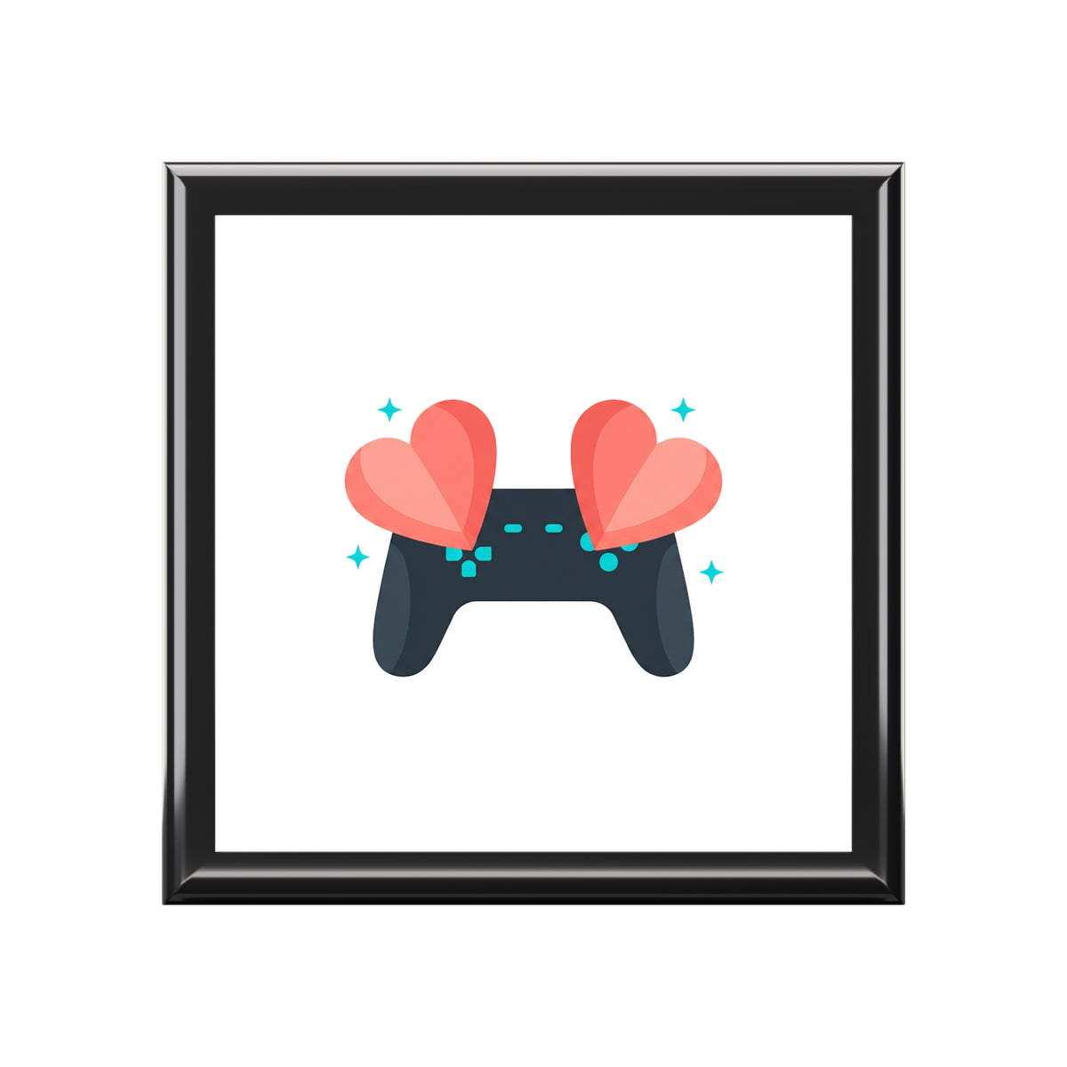 Game Controller Hearts | Jewelry Box for Gamer Aesthetic | Valentine, Galentine’s & Self-Love Gift | Pastel Y2K Kawaii