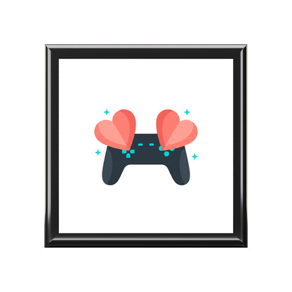 Game Controller Hearts | Jewelry Box for Gamers & Self-Care | Valentine, Galentine, Couple Gift | Pastel Y2K Aesthetic