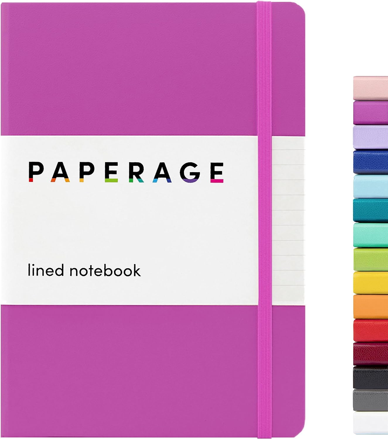 Lined Journal Notebook, (Raspberry), 160 Pages, Medium 5.7 Inches X 8 Inches - 100 GSM Thick Paper, Hardcover