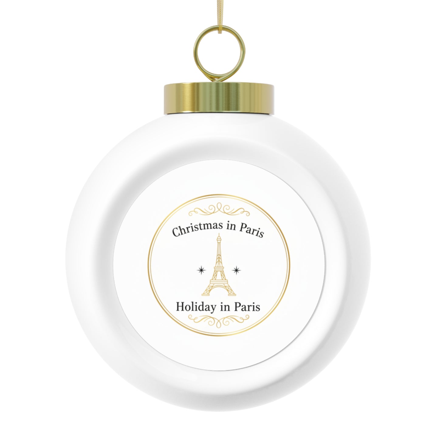 Ceramic Christmas Ornament – Holiday in Paris