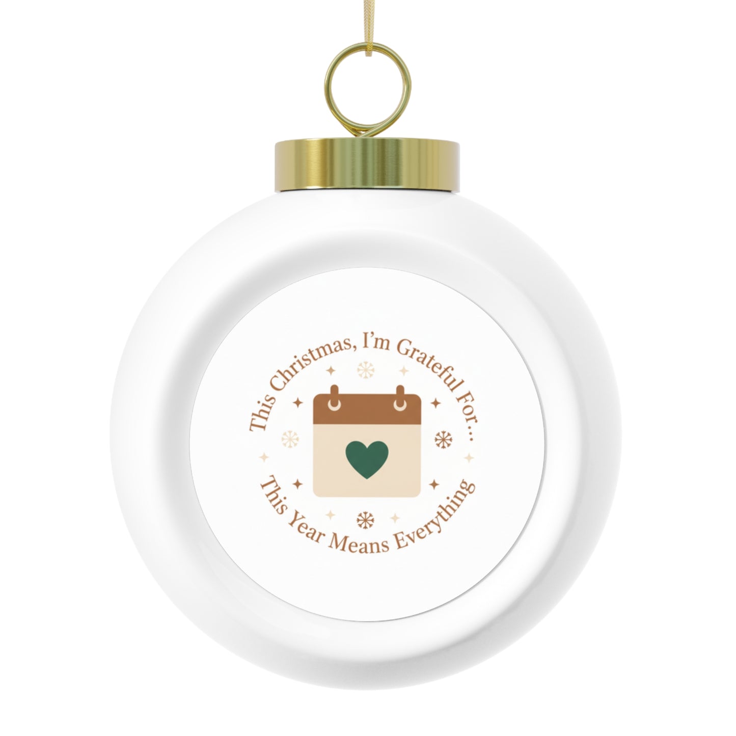 Ceramic Christmas Ornament — This Year Means Everything