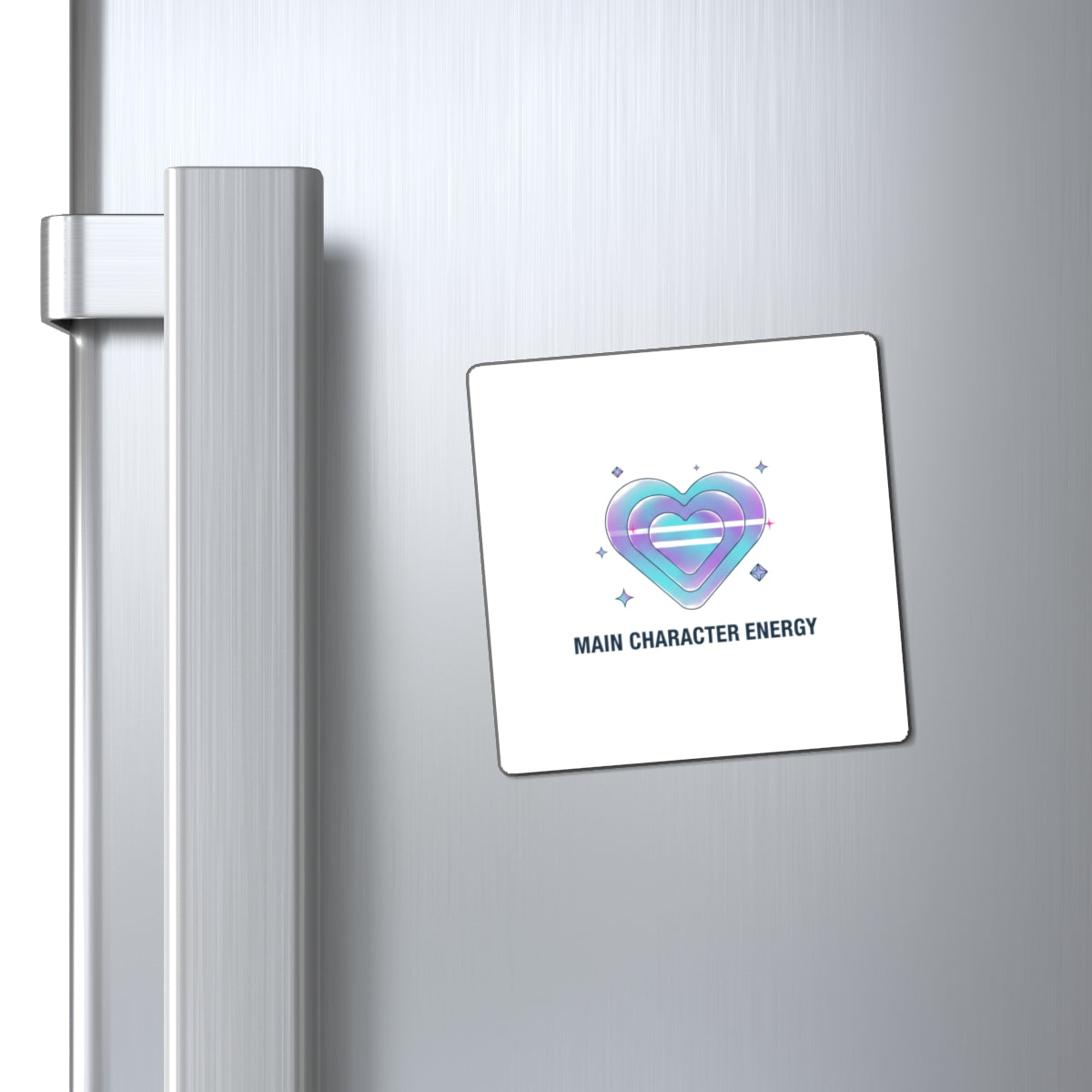 Holographic Rainbow Heart | Iridescent Fridge Magnet Set | Galentine’s & Valentine Gift for Gen Z | Y2K Aesthetic