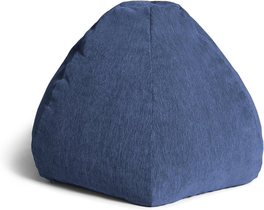 Kiss – an Iconic Bean Bag Design - Premium Woven Chenille Cover, Navy