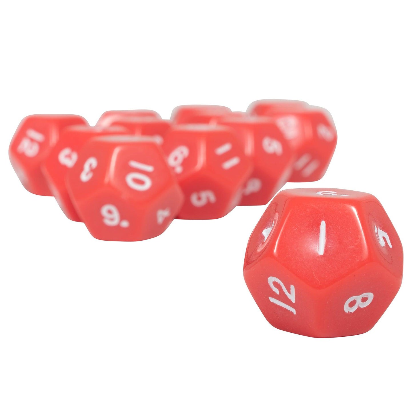 12-Sided Polyhedra Dice, 12 Per Pack, 3 Packs - Loomini