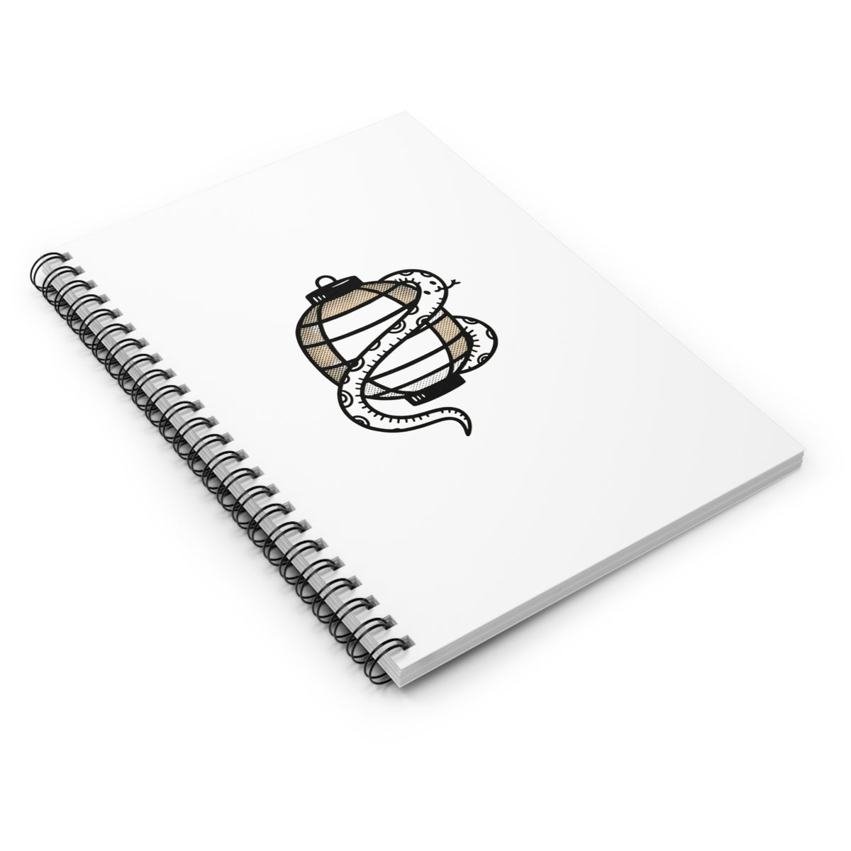 Spiral Journal Notebook, Snake Lantern, School Gift, Book Collector