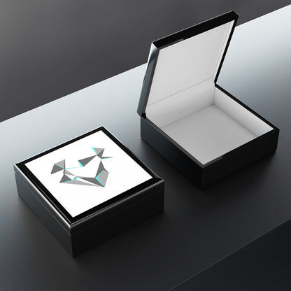 Chrome 3D Heart | Jewelry Box for Rings & Trinkets | Valentine, Galentine & Couple Gift | Y2K Aesthetic Silver