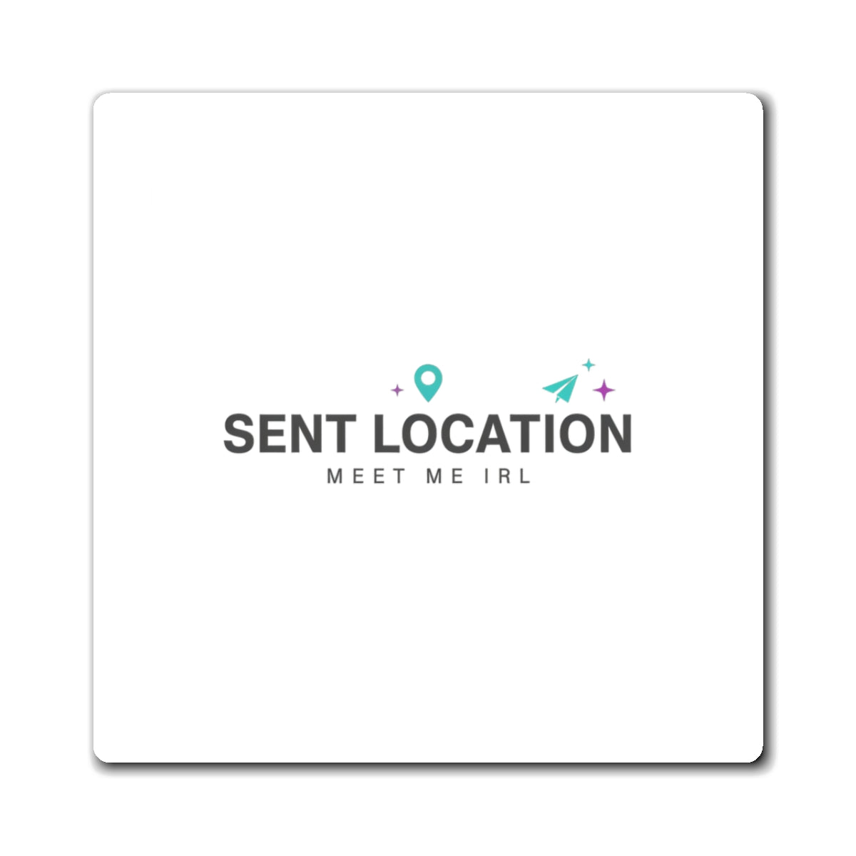Sharing My Location With You | Heart Map Pin Fridge Magnet Set | Galentine’s & Valentine Gift for Gen Z | Y2K Tech Romance