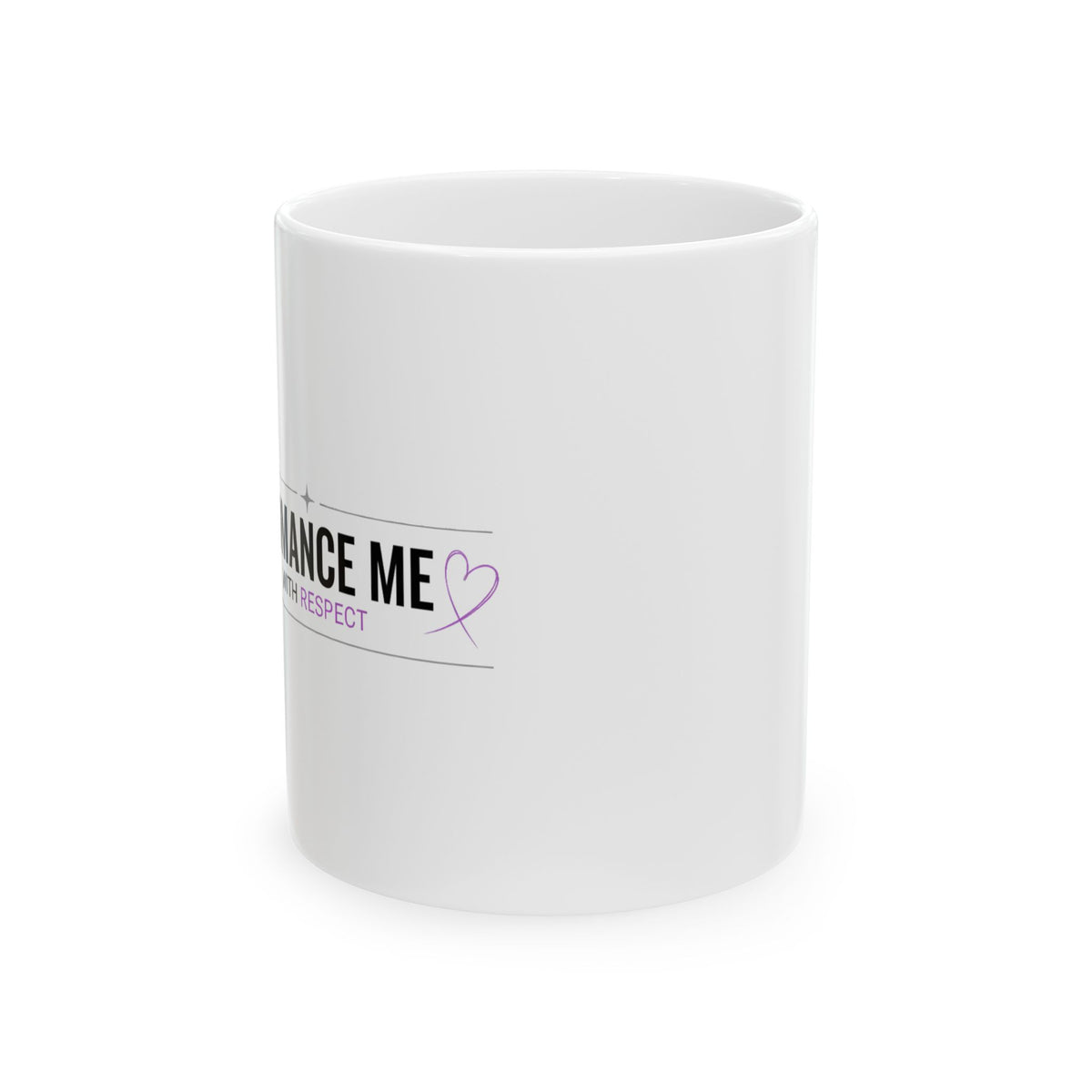 Mature Romance Typography | 11oz Ceramic Coffee Mug for Couples | Valentine & Anniversary Gift | Modern Aesthetic Love