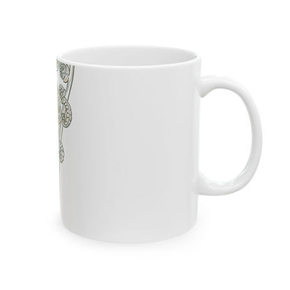 11oz Ceramic Mug, Fern Unfurling, Family Gift, Friend Gift