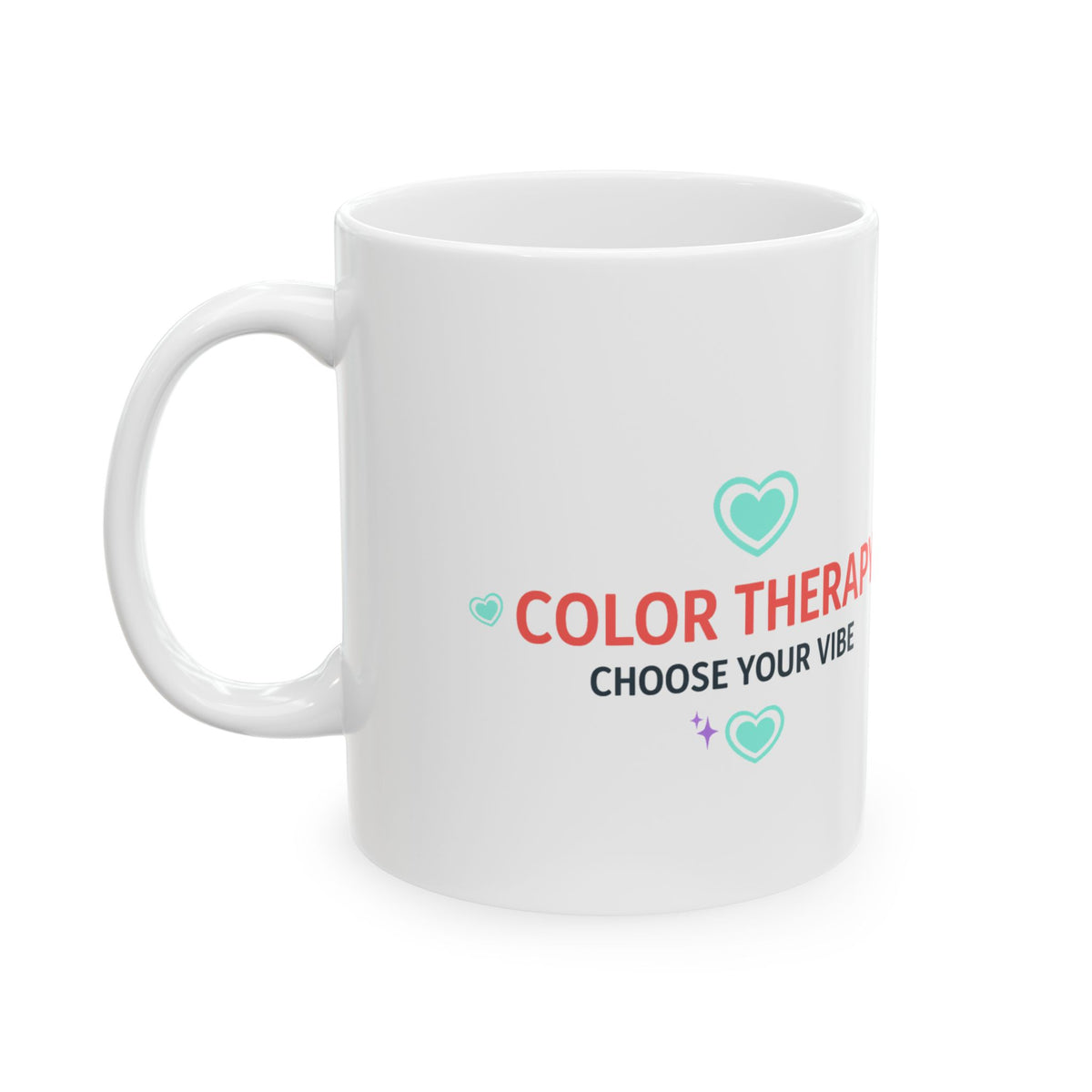 Color Therapy Rainbow Gradient | 11oz Ceramic Coffee Mug for Self-Care | Galentine’s & Valentine Gift for Friends | Y2K Wellness Aesthetic