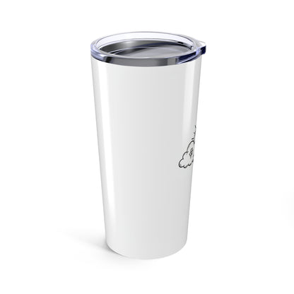 Lucky Clouds Rising Sun | 20oz Stainless Steel Tumbler for Good Fortune | Family & Friend Gift | Chicken Scratch Irony Doodle Style