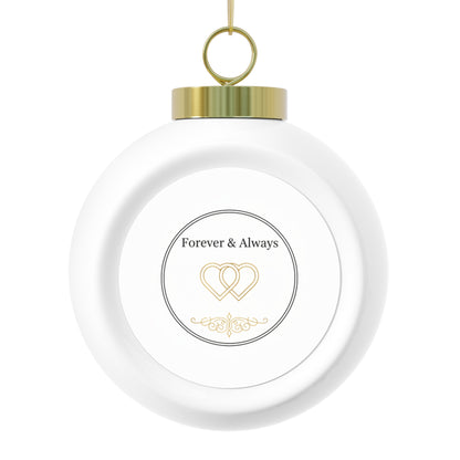 Ceramic Christmas Ornament - Forever & Always