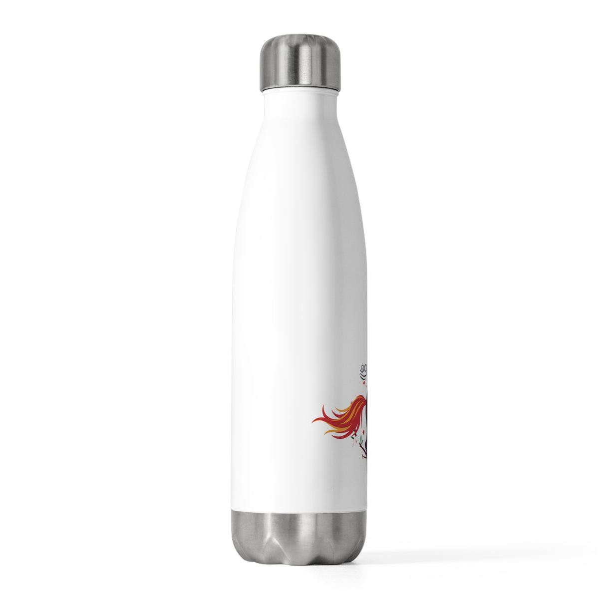 Fire Horse Rearing in Cherry Blossoms | 20oz Insulated Stainless Tumbler Bottle | Lunar New Year 2026 Gift | Paper Cut Style