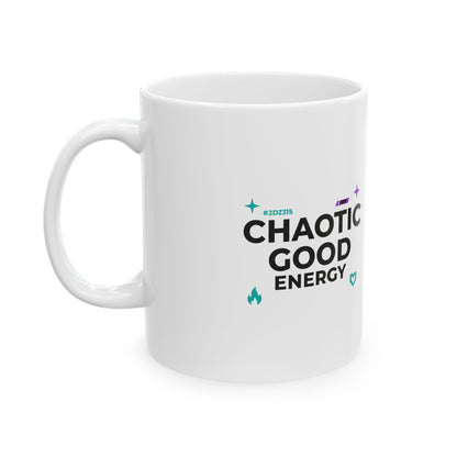 Chaotic Good Couple | 11oz Ceramic Coffee Mug for D&D Fans | Valentine & Galentine Gift | Y2K Nerdy Aesthetic
