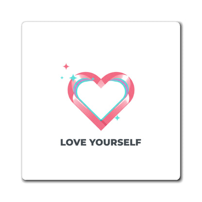 Minimal Love Hearts | Minimalist Magnet Set | Valentine & Galentine Gift for Friends + Family | Clean Modern Typography