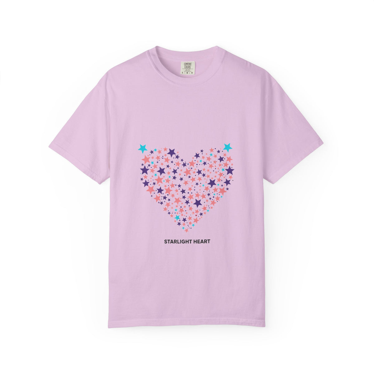 Star Cluster Heart Graphic | Garment-Dyed Unisex Tee, Soft Cotton | Valentine & Galentine Gift for Lover, Friend | Y2K Aesthetic