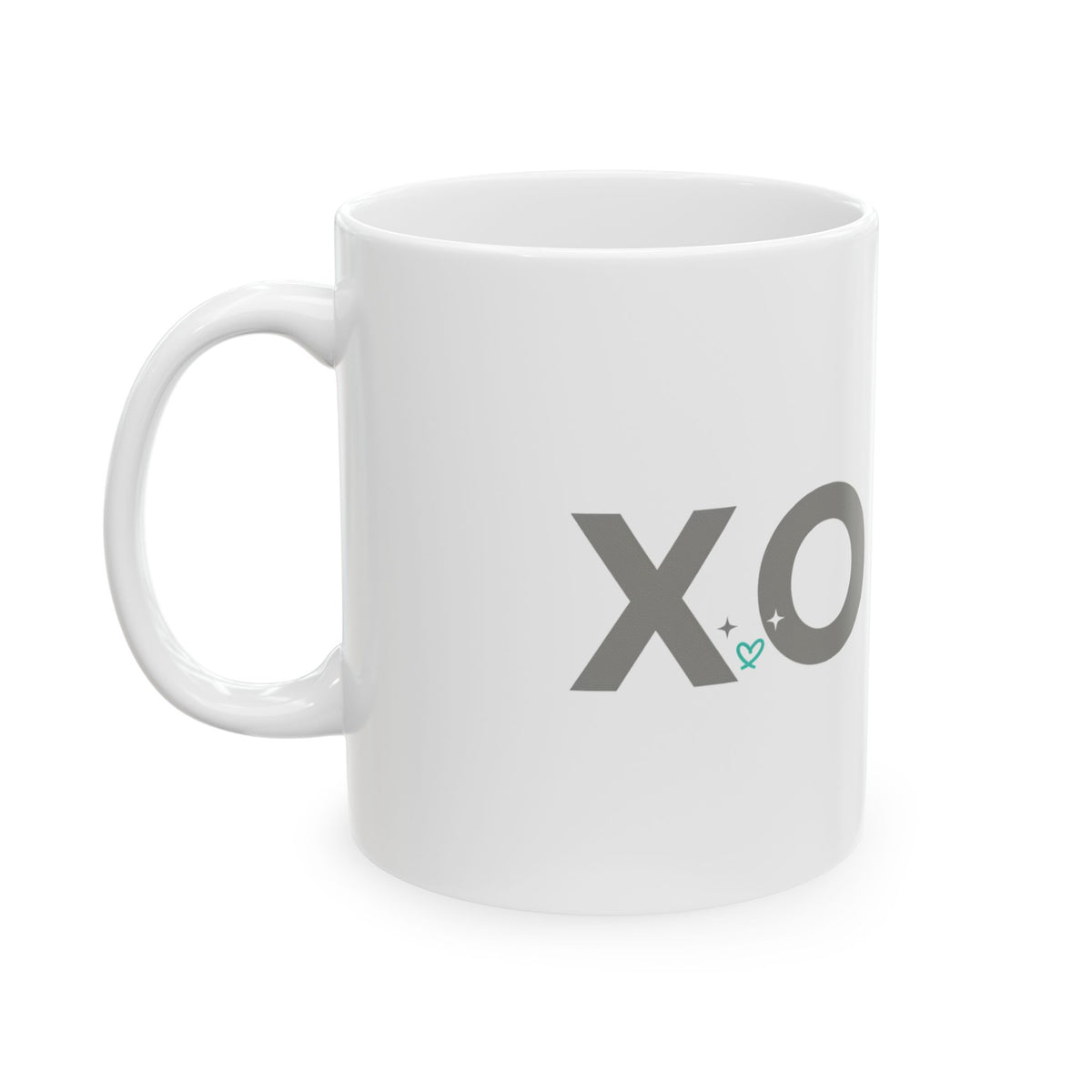 Minimal XO | 11oz Ceramic Coffee Mug for Aesthetic Vibes | Valentine & Galentine’s Gift for Friends | Clean Minimal