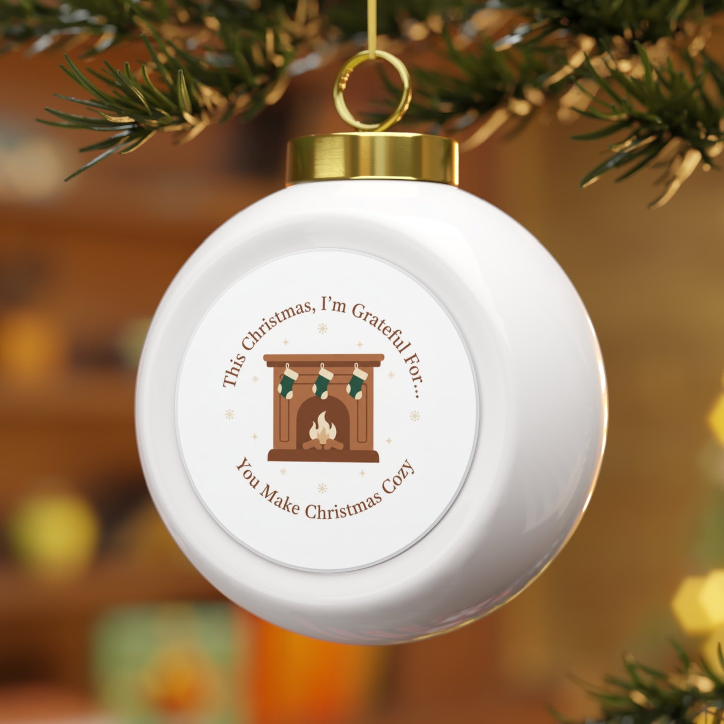 Christmas Ball Ornament — You Make Christmas Cozy