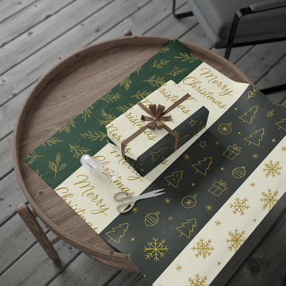 Christmas Wrapping Paper Set - Merry Christmas Designs
