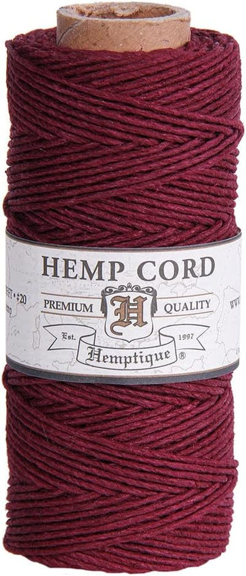 100% Hemp Cord Spool - 62.5 Meter Hemp String - Made with Love - No. 20 ~ 1Mm Cord Thread for Jewelry Making, Macrame, Scrapbooking, DIY, & More - White