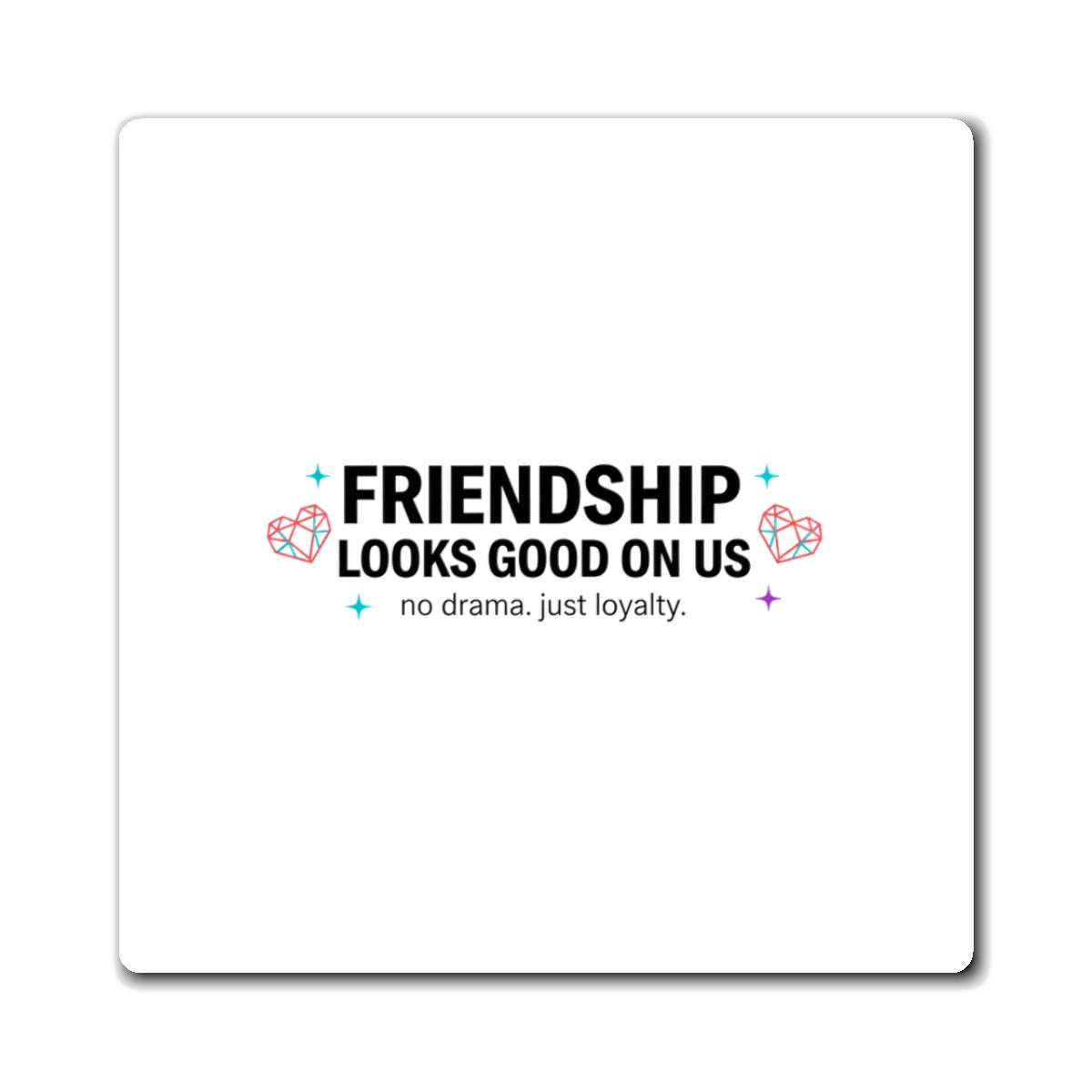 Galentine Squad Goals | Friendship Magnet Set | Bestie & Family Gift | Y2K Aesthetic Valentine Vibes