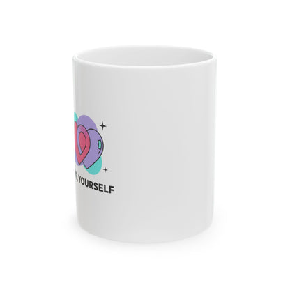 Modern Mature Romance Quote | 11oz Ceramic Coffee Mug for Couples | Valentine & Galentine Gift | Minimal Aesthetic Love