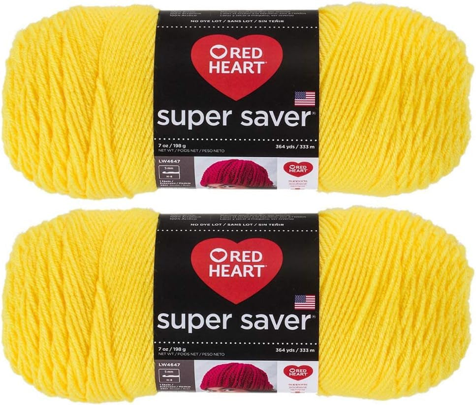 Bulk Buy:  Super Saver (2-Pack) (Cherry Red, 7 Oz Each Skein)