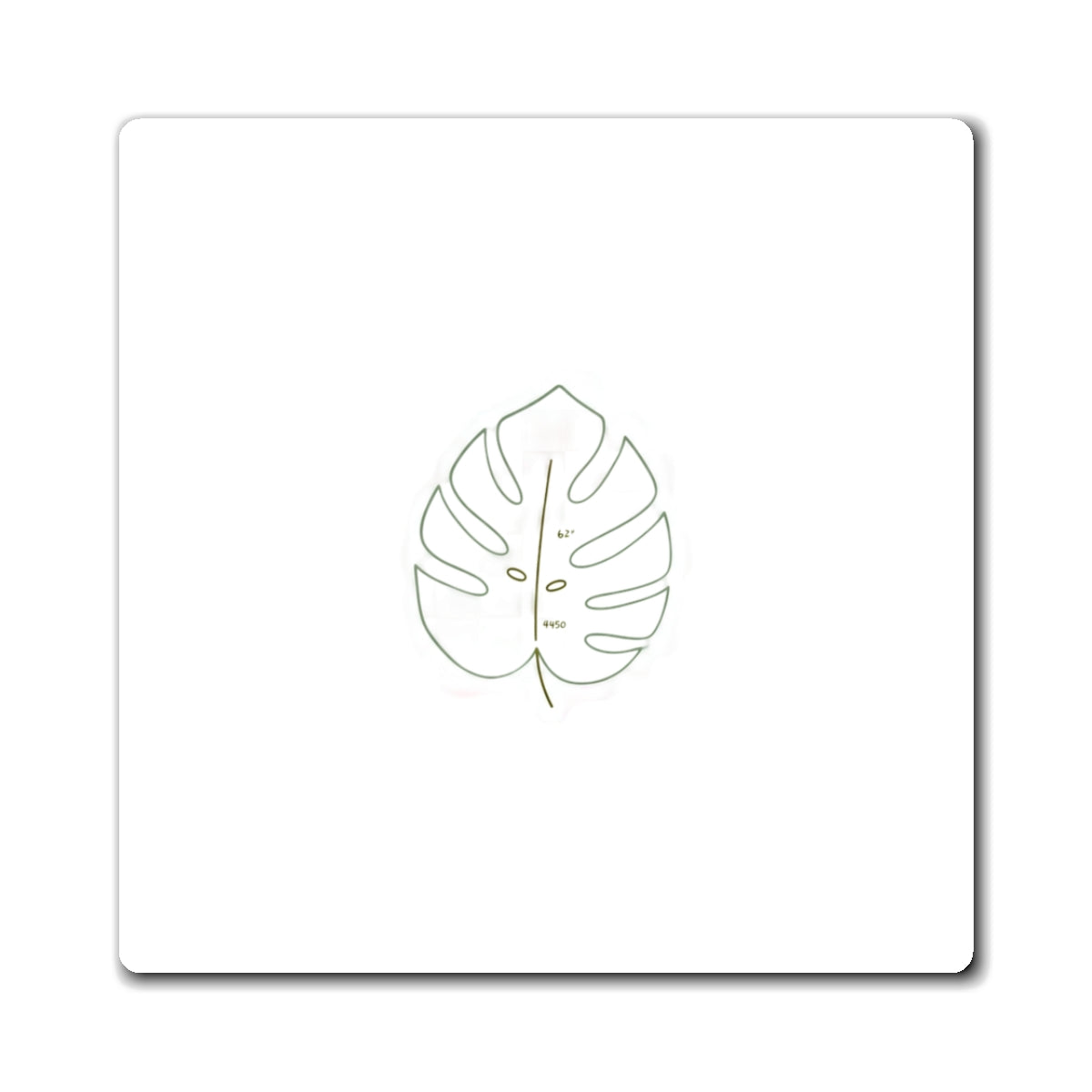 Monstera Leaf Outline | Minimal Botanical Magnet Set | Housewarming & Plant Lover Gift | Quiet Luxury Modern Decor